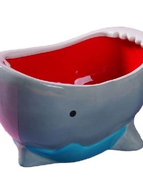 Cute Shark Attack Bowl Cereal Candy Bowl Ceramic Bowl