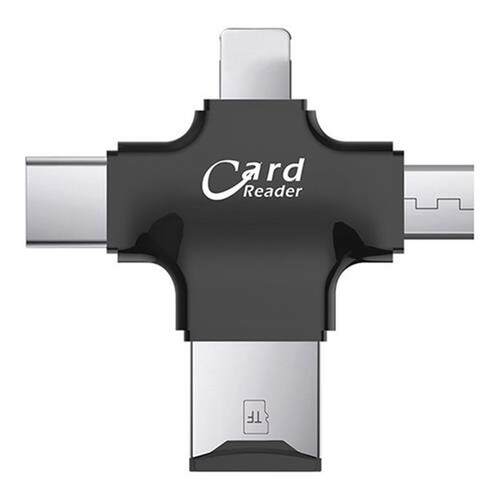 4 in 1 Card Reader Type C Micro-USB Adapter Micro-TF/SD Card