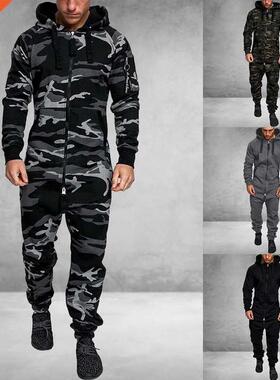 Men's Suit Jumpsuit Garment Pyjama Winter Men Splici