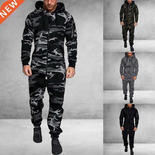 Men's Suit Jumpsuit Garment Pyjama Winter Men Splici