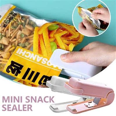 Portable Bag Heat Sealer Plastic Package Storage Bag Clip