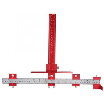 1 pcs Aluminum Alloy Doweling Jig Woodworking Cabinet Templa