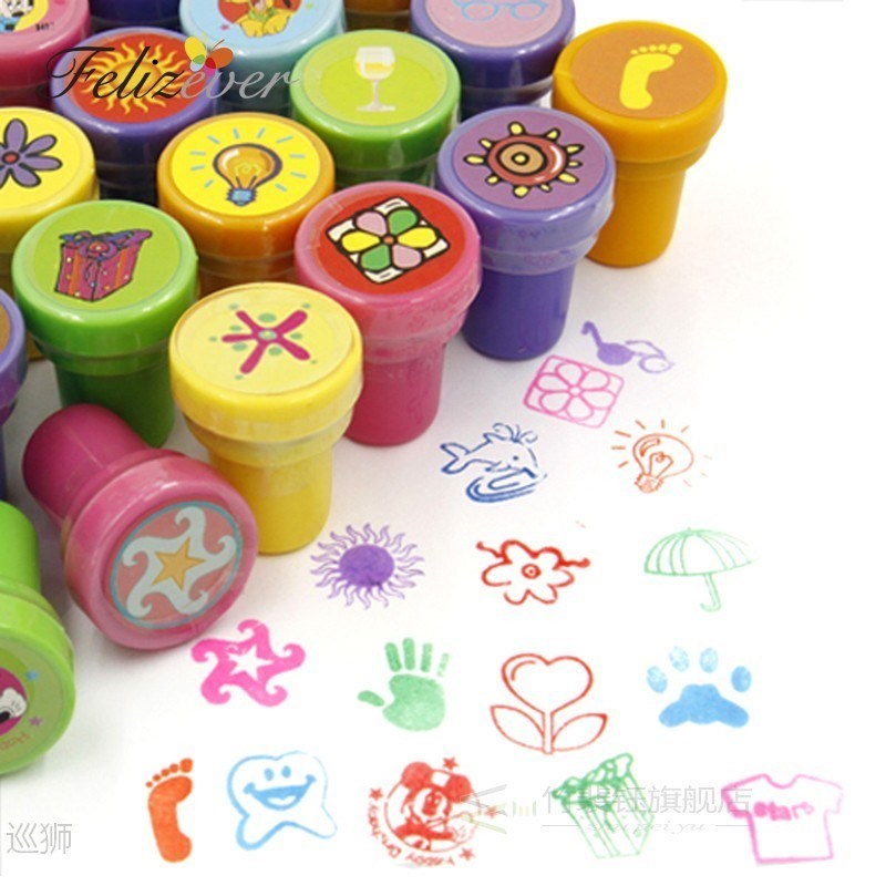 36PCS Self-ink Stamps Kids Birthday Party  Favors for Birthd