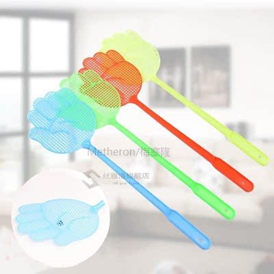 1Pcs Cute Palm Pattern Plastic Fly Swatter Lightweight House