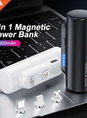 Mgnetic Power Bnk 3000mh Mini Mgnet Chrger PowerBnk Fo