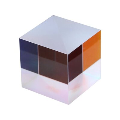 Colorful Combiner Splitter Cross Dichroic Cube RGB Prism Opt