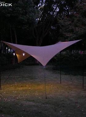 Nylon Camp Canopy Tent Waterproof Five-pointed Star Easy To