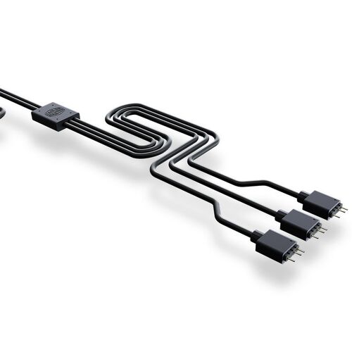 Cooler Master 1 to 3 3PIN 5V RGB fan adapter cable Computer