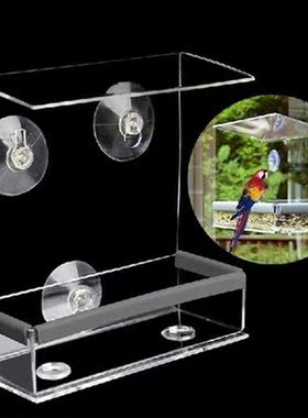Acrylic Outdoor Bird Feeder for Window Birdhouse With