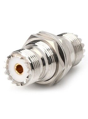 New UHF SO239 Female Nut To Female Jack Nut Panel Mount Adap
