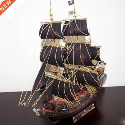 1:200 Scale Sailboat Model 45CM DIY Ship Assembly Model Kits