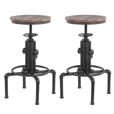 Metal Industrial Bar Stool Morden Height Adjustable Swivel P