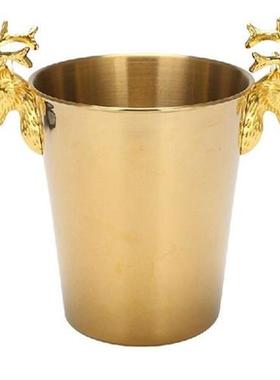 Ice Champagne Bucket Deer Head Wine Chiller Bottle Ice