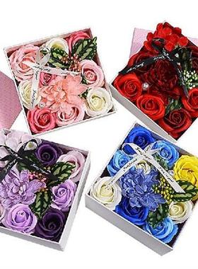 Soap Flower Gift Boxes Scented Bath Body Petal Bath Rose