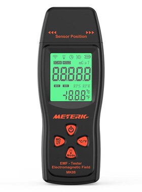 Meterk Handheld Mini Digital Radiation Dosimeter LCD EMF De