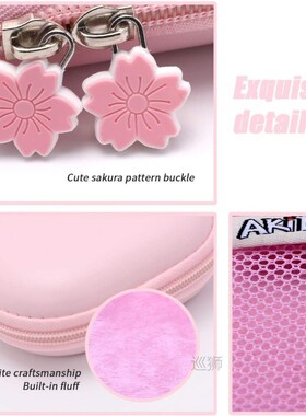 8 in 1 Pink Travel Carrying Case Accessories Kit for Nintend