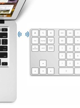 Bluetooth-compatible Wireless Numeric Keypad 34 Keys Digital
