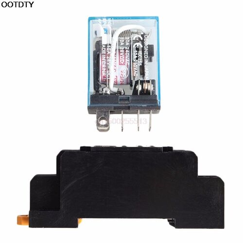 AC 220V Relais de puissance bobine 10A DPDT LY2NJ HH62P HHC6