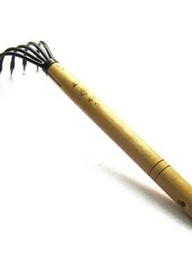 Durable 5-Tine Claw Rake Cultivator Seafood Rake with wood h