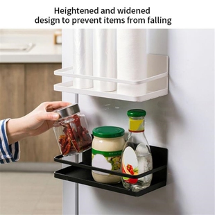Refrigerator Spice Rack Kitchen Jars Storage Shelf For Bathr