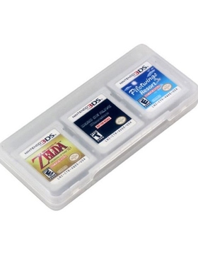 Clear 6 in 1 Game Card Storage Case Cartridge Box for Ninten