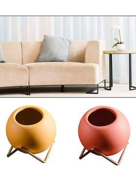 Free Standing Bonsai Holder Home Balcony Nordic Iron Ceramic