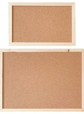 Cork Wood Wall Hanging Message Bulletin Board Frame Notice N