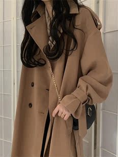 Windbreaker Women Spring Autumn New Korean Long British