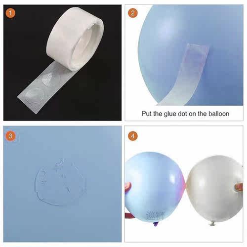 104pcs Blue Silver Macaron Birthday Balloon Garland Arch Eve
