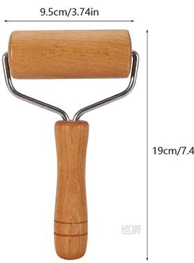 Wooden Rolling Pin, Hand Dough Roller for Pastry, Fondant,