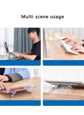 Aluminum Vertical Laptop Stand For MacBook Air Pro Adjustabl