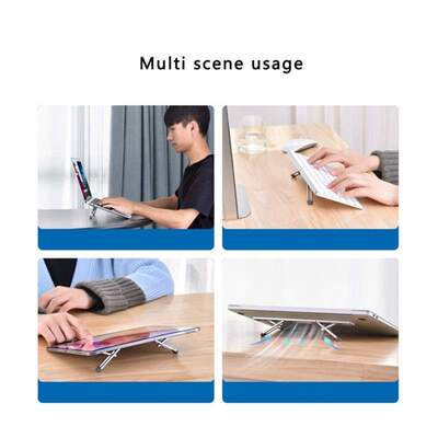 Aluminum Vertical Laptop Stand For MacBook Air Pro Adjustabl