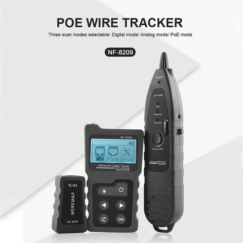 Multi-functional LCD Network Cable Tester NF-8209 PoE Checke