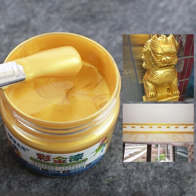 Gold Water-based Acrylic Paint Wood Lacquer Metal Varnish Co