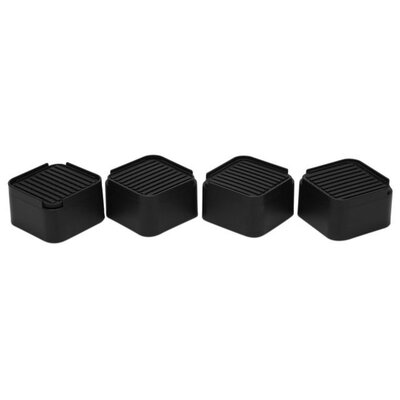4 Pack 2 Inch Bed and Furniture Risers Elevator with Rubber