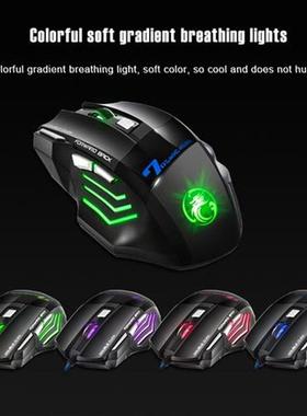 Ergonomic Gaming Mouse USB Wired Computer Mouse 5500 DPI j