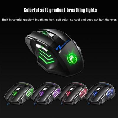 Ergonomic Gaming Mouse USB Wired Computer Mouse 5500 DPI j