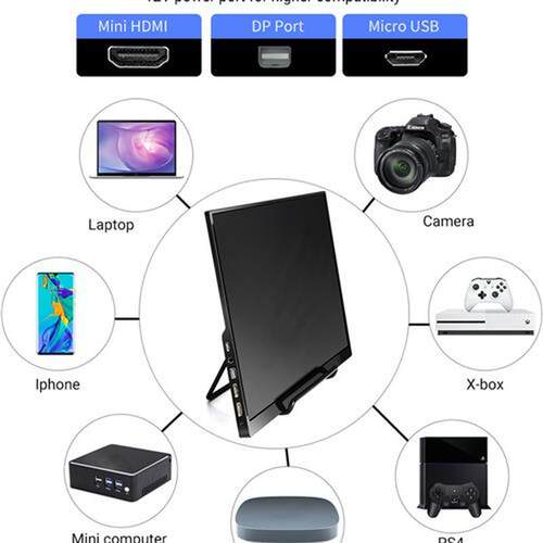 4K 15.6 Portable Monitor IPS LCD Screen 3840x2160 HD for PC