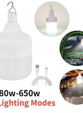 80W-650W Camping Light USB Rechargeable LED Bulb 5 Lighting