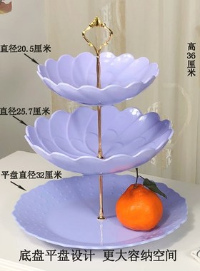 European contracted multilayer fruit bowl melamine imitation