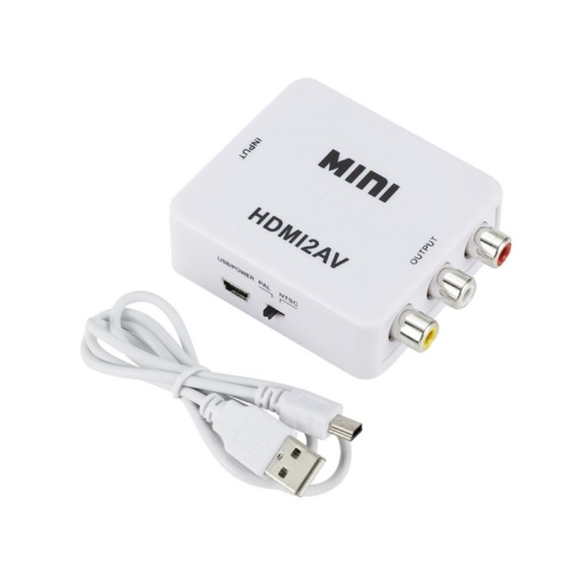 HDMI2AV Video Converter HD 1080P HDMI-compatible To RCA