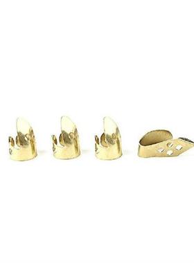 4pcs Guitar Picks Golden Silver Plectrums Accessories