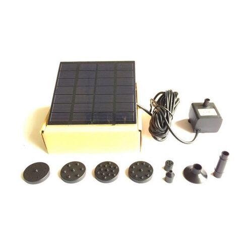 Solar Water Pump Fountain Garden Floating Plants Watering Po
