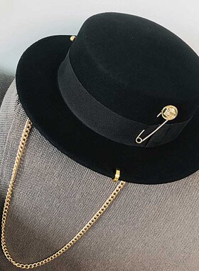 Fibonacci 2022 Fedora Hat Retro Wool Felt Hat Women European