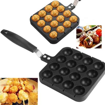 16Holes Non-Stick Takoyaki Grill Pan Cooking Grill Baking Pa