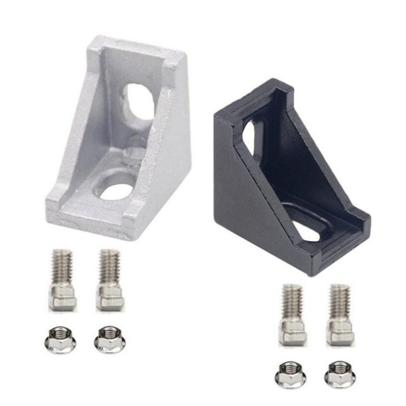20sets 2028 3030 Aluminum Profile Connector, 1set: 1pc Corne
