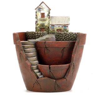 Retro Farmhouse Flower Pot for Succulents Plants Decorative