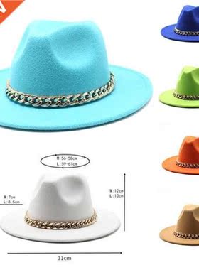 Natural Color Fedora Hats Men's Hats Women Felt Jazz