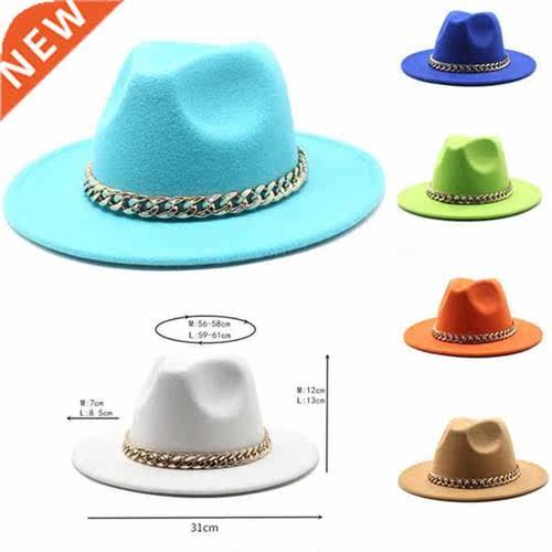 Natural Color Fedora Hats Men's Hats Women Felt Jazz
