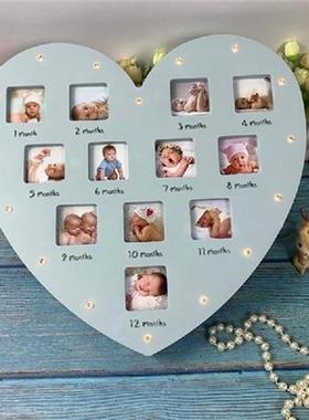First Year Baby Keepsake Frame with Light 0-12 Month